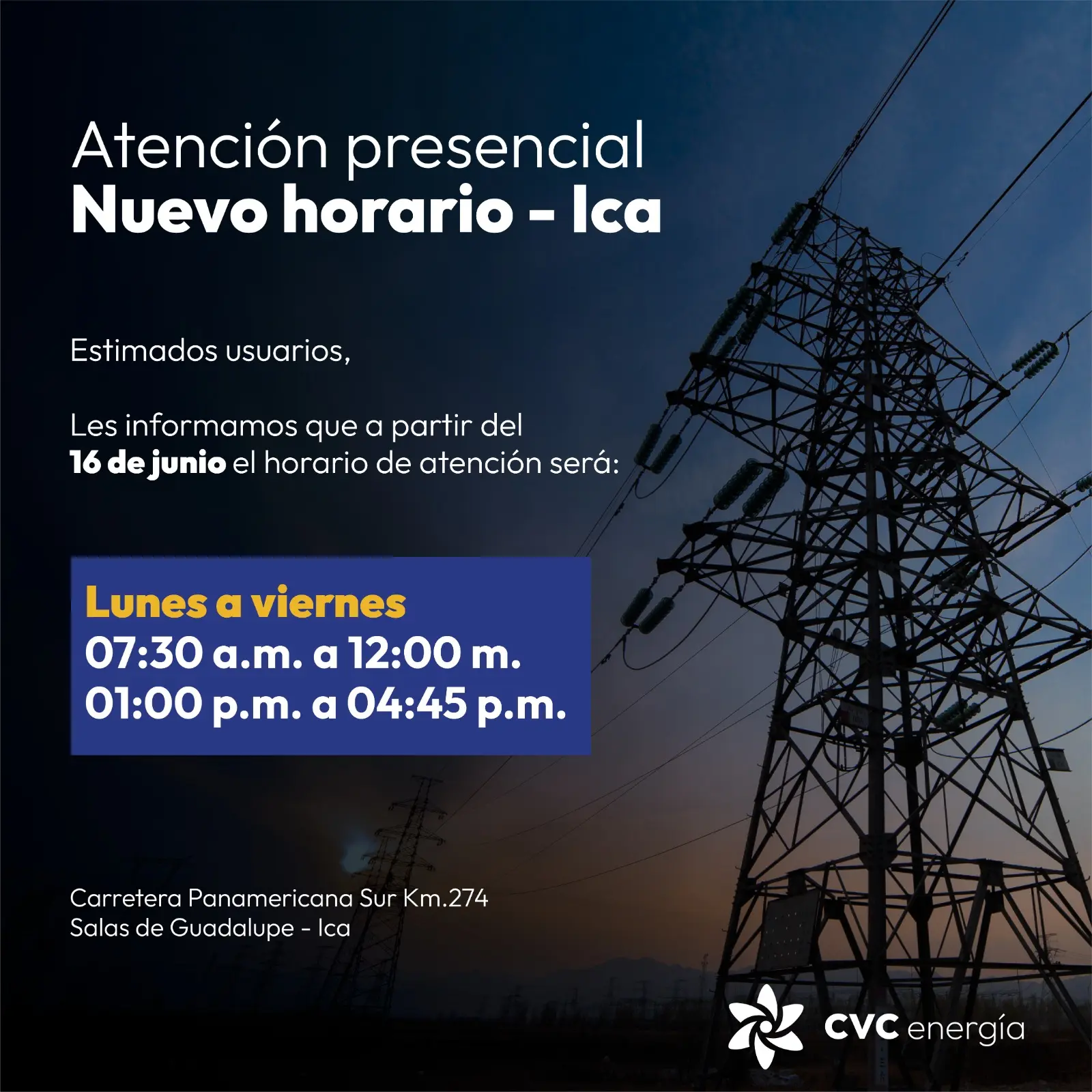 Horario de Ica